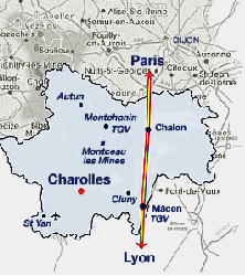 La Saône et Loire - Charolles et Beaubery