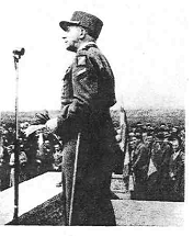 Le général de Lattre -  le 8 juin 1947 à Beaubery