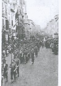 Défilé à Villefranche sur Saône, 3 septembre 44